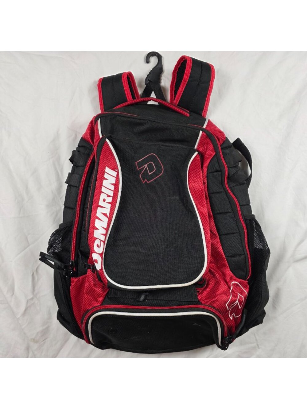 DeMarini Momentum Black Red Equipment Backpack Sports Bag Baseball Softball